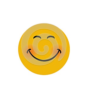 Happy face banner with smile expression vector illustration