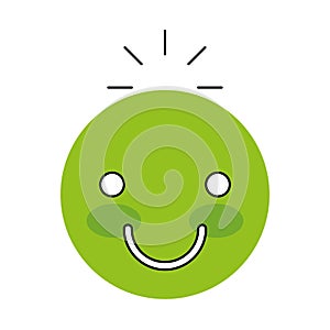 Happy face emogy icon photo