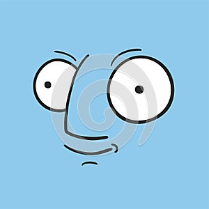 Happy face line draw