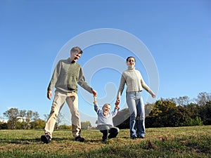 Glückliche familie 