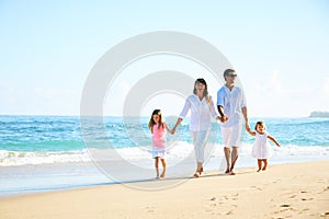 Happy Family on the Beach