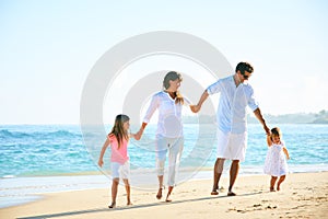 Happy Family on the Beach