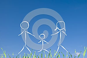 Happy family concept