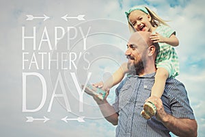 Happy family, father`s day background