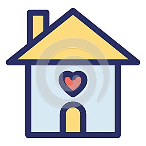 Happy family, happy home Isolated Vector icon which can easily modify or edit