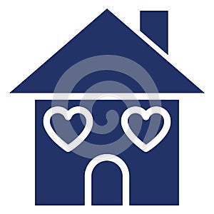 Happy family, happy home Isolated Vector icon which can easily modify or edit