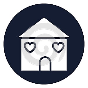 Happy family, happy home Isolated Vector icon which can easily modify or edit