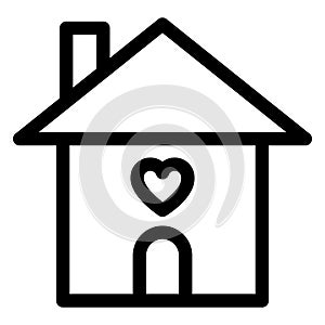 Happy family, happy home Isolated Vector icon which can easily modify or edit
