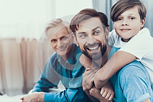 Happy Family Have Fun and Spends Time Together.