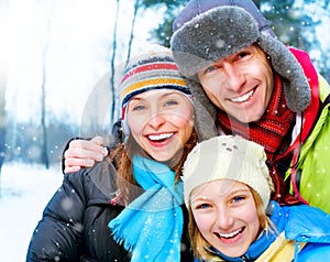 Happy Family Outdoors