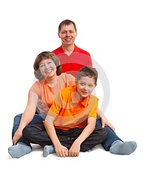Happy family portrait photo