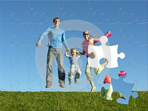 Happy family puzzle
