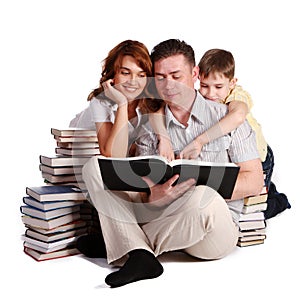 Happy Family reading books