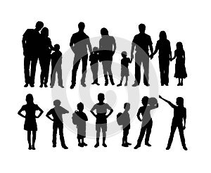 Happy Family Silhouettes