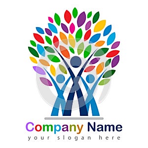 family tree vector logo photo