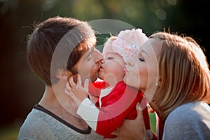 Happy family on vacations