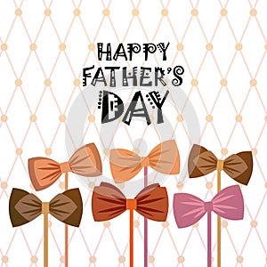 Happy Father Day Family Holiday, Necktie Greeting Card