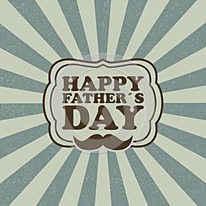 Happy Father Day. Greeting card for dad, template for poster, banner, postcard. Vector illustration.