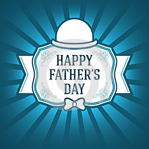 Happy Father Day Template. Vector Elements. Isolated Ornament Gift Illustration. EPS10