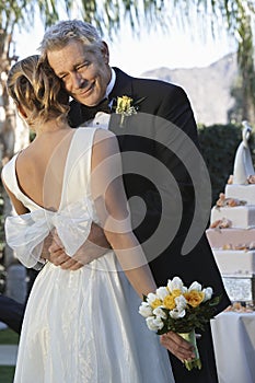 Happy Father Hugging Daughter