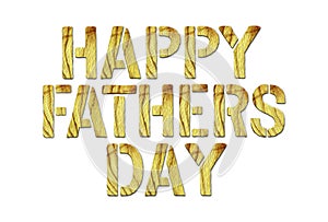 Happy Father\'s Day background. Letterings from wooden letters isolated on a white background. Holidays