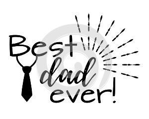 Happy Father`s Day banner and giftcard. Vector Illustration.