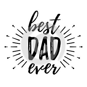 Happy Father`s Day banner and giftcard. Vector Illustration.