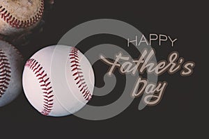 Happy Father`s Day baseball graphic