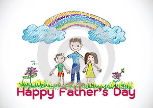 Happy Father's Day card idea design