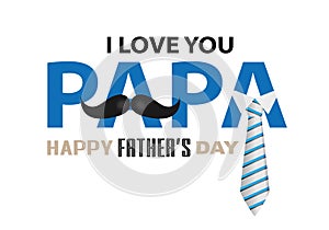 Happy Father`s day card. Men`s accessories