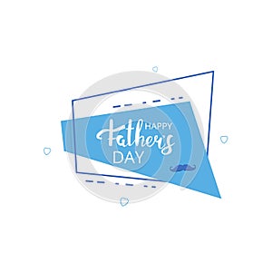 Happy Father`s Day card. Vector Illustration.