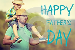 Happy father`s day concept