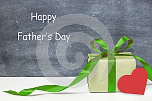 Happy father`s day. Gift box for dad.