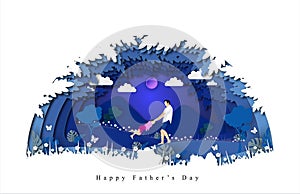 Happy Father`s Day greeting card