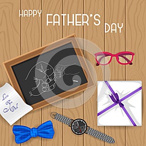 Happy Father`s Day holiday celebration greetings background