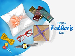 Happy Father`s Day holiday celebration greetings background