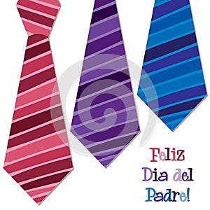 Happy Father`s Day neck tie card