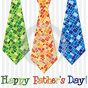 Happy Father`s Day neck tie card