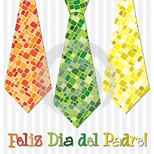 Happy Father`s Day neck tie card