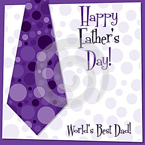 Happy Father`s Day neck tie card