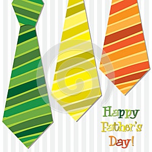 Happy Father`s Day neck tie card