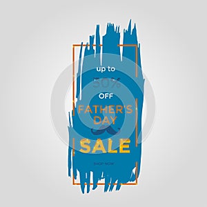 Happy Father`s Day sale. Vector illustration for promotion, poster, flyer, discount card,