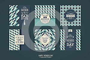 Happy Father s Day templates In Retro Style.