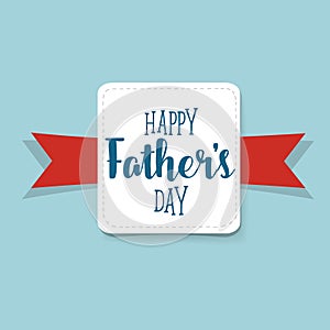 Happy fathers day card design. Vector Illustration