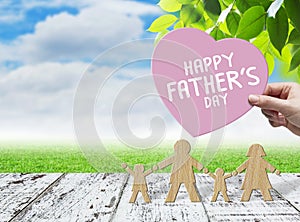 Happy fathers day concept