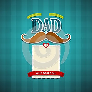 Happy fathers day greeting card