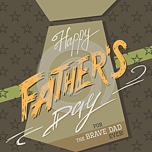 Happy Fathers day greeting card