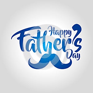 happy fathers day greeting card vector illustration