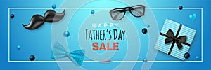 Happy Fathers Day Sale banner.