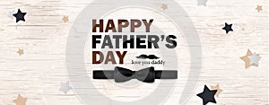 Happy Fathers Day template greeting card. Fathers day Banner, flyer, invitation, congratulation or poster design. Father